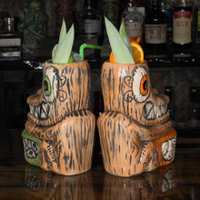 Tiki tOny's Enchanted Tiki Room Drummer Tiki Mug (Orange or Green), sculpted by Tiki tOny and Thor - Limited Edition / Limited Time Pre-Order