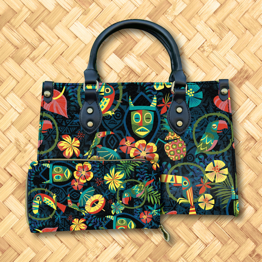 TikiLand Day 2026 'Tropic Hideaway' Handbag and Zippered Wallet Set