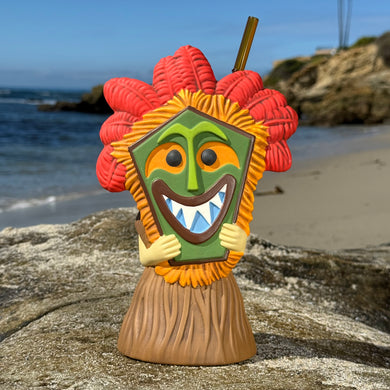Mask Dancer (Hula World: Jungle) - Ceramic Tiki Mug - Limited Edition / Limited Time Pre-Order (FREE Shipping in U.S.)
