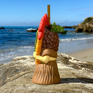 Hula World: Jungle (Tiki Drummer + Mask Dancer) - Ceramic Tiki Mugs - Limited Edition / Limited Time Pre-Order (FREE Shipping in U.S.)