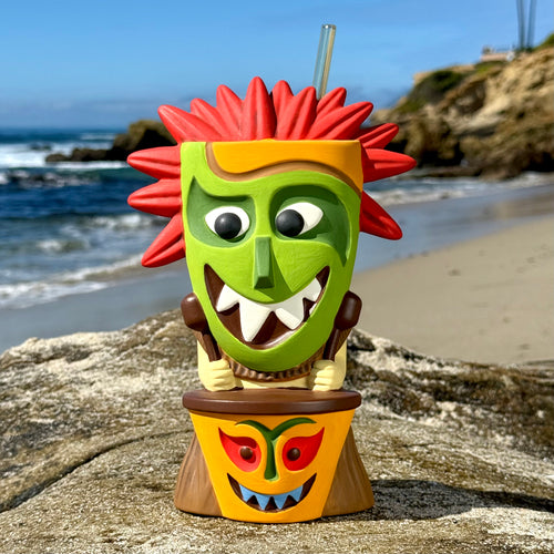 Tiki Drummer (Hula World: Jungle) - Ceramic Tiki Mug - Limited Edition / Limited Time Pre-Order (FREE Shipping in U.S.)