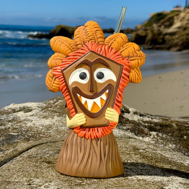 Mask Dancer (Hula World: Beach) - Ceramic Tiki Mug - Limited Edition / Limited Time Pre-Order (FREE Shipping in U.S.)