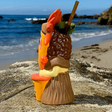 Hula World: Beach (Tiki Drummer + Mask Dancer) - Ceramic Tiki Mugs - Limited Edition / Limited Time Pre-Order (FREE Shipping in U.S.)