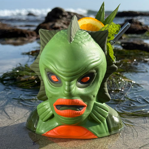 Jeff Granito's Creature Feature (Green Swamp) - Ceramic Tiki Mug + Signed Art Print - Limited Edition / Limited Time Pre-Order (FREE Shipping in U.S.)