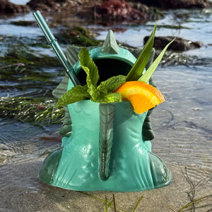 Jeff Granito's Creature Feature (Aqua Lagoon + Green Swamp) - Ceramic Tiki Mugs + Signed Art Print - Limited Edition / Limited Time Pre-Order (FREE Shipping in U.S.)