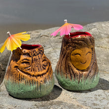 Tiki tOny's Magma Joe and Lava Flo Tiki Mug Set - Lava is in the Air Limited Edition · Ceramic Tiki Mug · Pre-Order