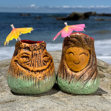Tiki tOny's Magma Joe and Lava Flo Tiki Mug Set - Lava is in the Air Limited Edition · Ceramic Tiki Mug · Pre-Order