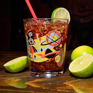Jeff Granito's 'Cosmic Cocktails' Mai Tai Cocktail Glass (1) - Ready to Ship!