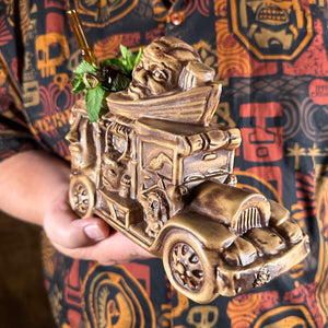 Jungle Cruiser Tiki Mug, designed and sculpted by Thor - DECOR USE ONLY - Ready to Ship! (FREE SHIPPING in U.S.)