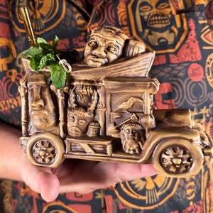 Jungle Cruiser Tiki Mug, designed and sculpted by Thor - DECOR USE ONLY - Ready to Ship! (FREE SHIPPING in U.S.)