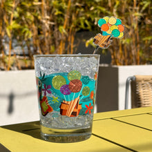 Jeff Granito's 'Adventure Begins Here' Mai Tai Glass and Swizzle Set - Ready-to-Ship!