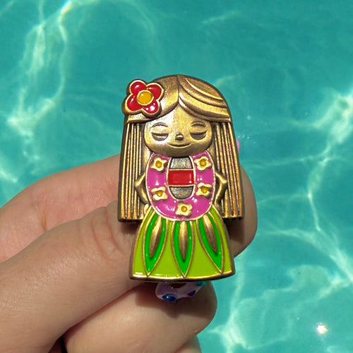 Jeff Granito's 'It's A Hula World' Enamel Pin - Ready to Ship!