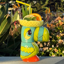Tiki tOny’s Tiki Rum Bird – Teal/Green · Ceramic Tiki Mug · Pre-Order