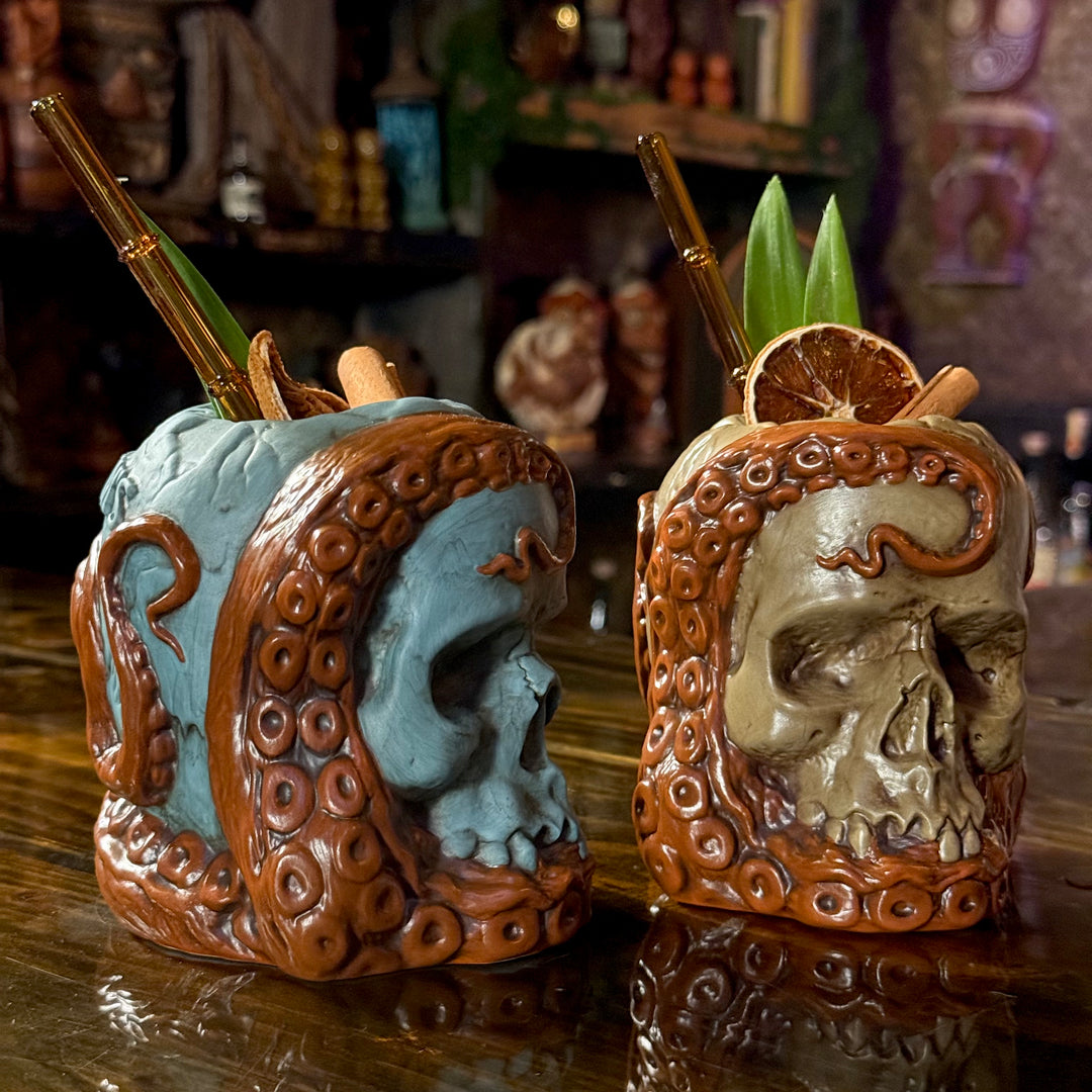 Tiki Tom's Soul Hunter (Deep Abyss + Low Tide) - Ceramic Tiki Mugs