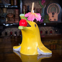 Flipper Sipper - Ceramic Tiki Mug, sculpt by Thor - DECOR USE ONLY - Ready to Ship! (FREE SHIPPING in U.S.)