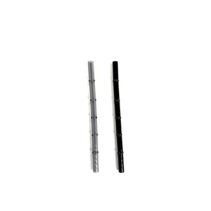 'Obsidian' Glass Bamboo Straw Set of Two (2) - Ready to Ship!