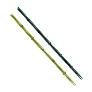 'Monstera' Glass Bamboo Straw Set of Two (2) - Ready to Ship!