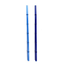 'Ocean' Glass Bamboo Straw Set of Two (2) - Ready to Ship!