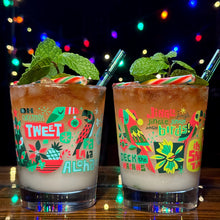 Jeff Granito's 'Jingle Birds' Mai Tai Cocktail Glass (1) - Ready to Ship!