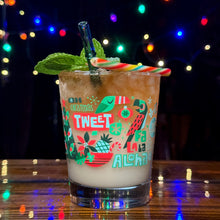 Jeff Granito's 'Jingle Birds' Mai Tai Cocktail Glass (1) - Ready to Ship!