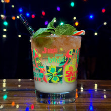 Jeff Granito's 'Jingle Birds' Mai Tai Cocktail Glass (1) - Ready to Ship!