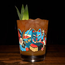 Jeff Granito's 'Mewsubi' Mai Tai Cocktail Glass (1) - Ready to Ship!