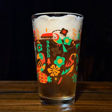 Jeff Granito's 'Birds Singing Words' Pint Glass (1) - Ready to Ship!