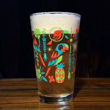 Jeff Granito's 'Birds Singing Words' Pint Glass (1) - Ready to Ship!