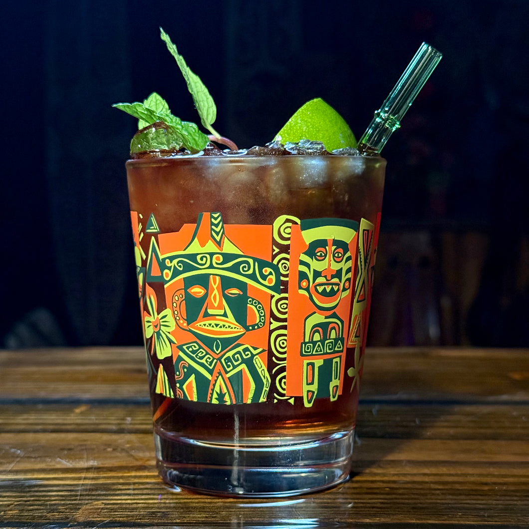 TikiLand Day 2025 'Lanai Enchantment' Mai Tai Cocktail Glass (1) - Ready to Ship!