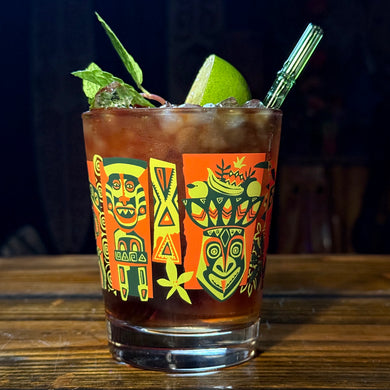 TikiLand Day 2025 'Lanai Enchantment' Mai Tai Cocktail Glass (1) - Ready to Ship!