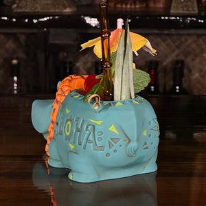 Hippo in Paradise "Bubbles" Tiki Mug, sculpt by Thor - Limited Edition / Limited Time Pre-Order