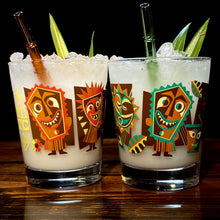 'Hula World Drummers' Mai Tai Cocktail Glass (1) - Ready to Ship!