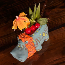 Hippo in Paradise "Bubbles" Tiki Mug, sculpt by Thor - Ready to Ship!