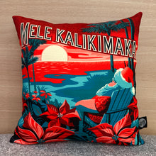 Jeff Granito's 'Mele Kalikimaka Sunset' Pillow Cover - Ready to Ship! (FREE SHIPPING in U.S.)