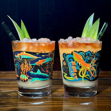 Jeff Granito's '20,000 Fears Under The Sea' Mai Tai Cocktail Glass (1) - Ready to Ship!