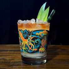 Jeff Granito's '20,000 Fears Under The Sea' Mai Tai Cocktail Glass (1) - Ready to Ship!