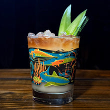Jeff Granito's '20,000 Fears Under The Sea' Mai Tai Cocktail Glass (1) - Ready to Ship!