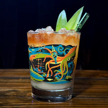 Jeff Granito's '20,000 Fears Under The Sea' Mai Tai Cocktail Glass (1) - Ready to Ship!