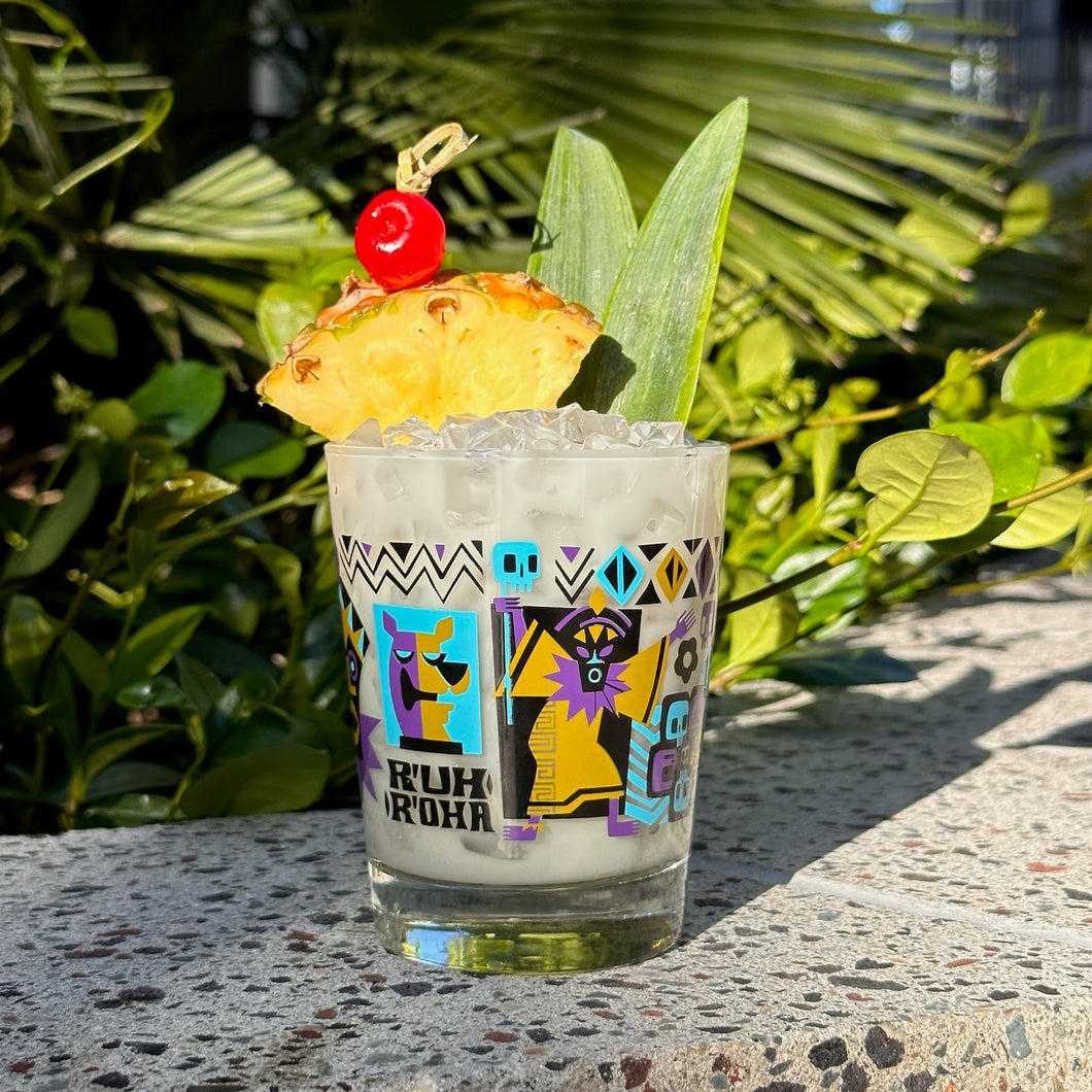 Jeff Granito's 'R'uh R'oha' Mai Tai Cocktail Glass - Rolling Pre-Order / Ready-to-Ship!