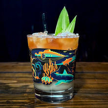Jeff Granito's '20,000 Fears Under The Sea' Mai Tai Cocktail Glass (1) - Ready to Ship!
