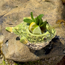 Lost's Petrified Puffer (Reef Jade) · Ceramic Tiki Mug · Pre-Order