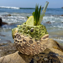 Lost's Petrified Puffer (Reef Jade) · Ceramic Tiki Mug · Pre-Order