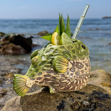 Lost's Petrified Puffer (Reef Jade) · Ceramic Tiki Mug · Pre-Order