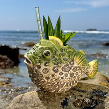 Lost's Petrified Puffer (Reef Jade) · Ceramic Tiki Mug · Pre-Order