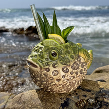Lost's Petrified Puffer (Reef Jade) · Ceramic Tiki Mug · Pre-Order
