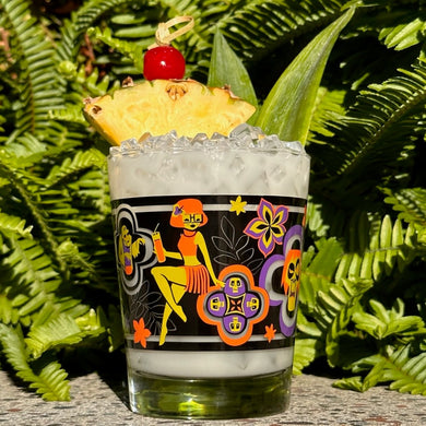Jeff Granito's 'Zombie Hunter' Mai Tai Cocktail Glass - Rolling Pre-Order / Ready-to-Ship!