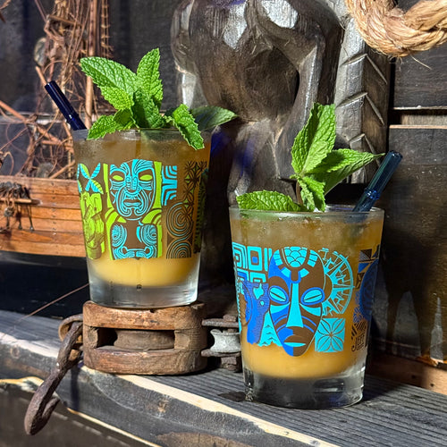 Jeff Granito's 'Pacific Traders' Mai Tai Cocktail Glass - Ready to Ship / Rolling Pre-Order