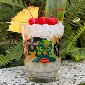 Jeff Granito's 'Creature Feature' Mai Tai Cocktail Glass - Rolling Pre-Order / Ready-to-Ship!