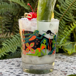 Jeff Granito's 'Creature Feature' Mai Tai Cocktail Glass - Rolling Pre-Order / Ready-to-Ship!