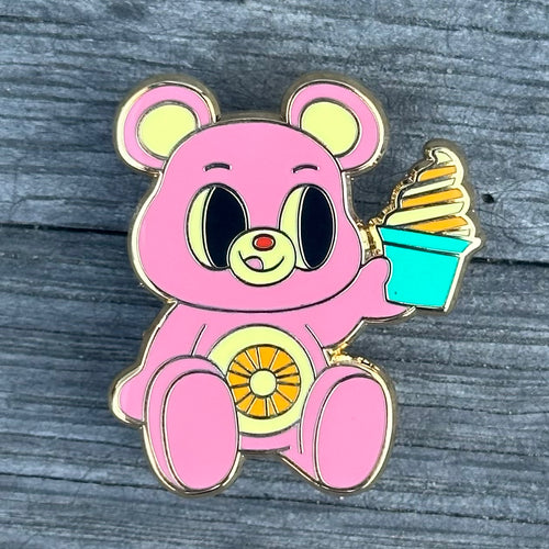 Jeff Granito's 'Pineapple Whip Bear Pink' Enamel Pin - Ready to Ship!